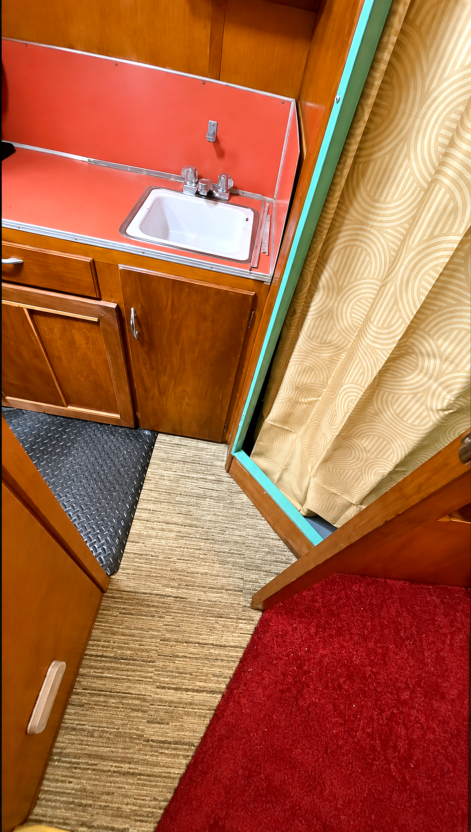 Restored vintage Spartan trailer at EchoMix’s Happy Hills Vintage Hideaway